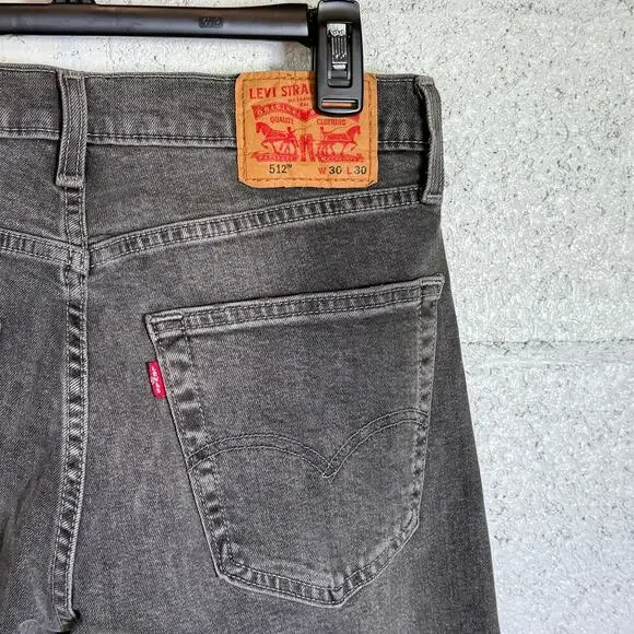 Levi's Men's 512™ Slim Taper Destressed Eco Performance Jeans 30x30 $70 - Picture 6 of 8